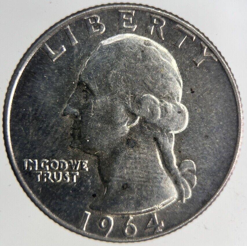 1964-D US USA Quarter Silver Coin | Fine Collectable Grade