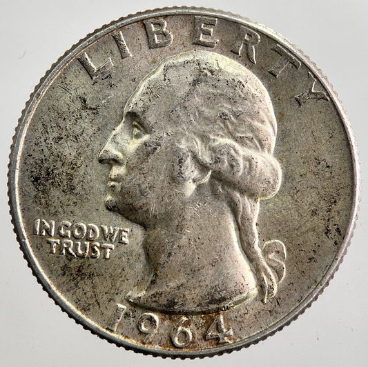 1964-D US USA Quarter Dollar Silver Coin | Very High Grade | a7937