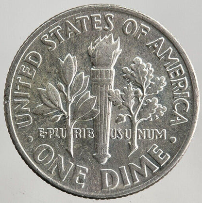 1964 US USA Roosevelt One Dime Silver Coin | Very High Grade