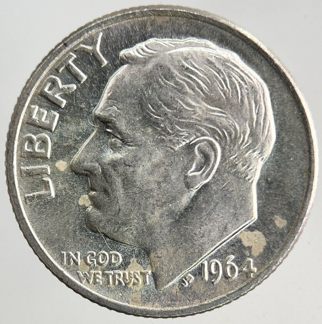 1964 US USA Roosevelt One Dime Silver Coin | Very High Grade