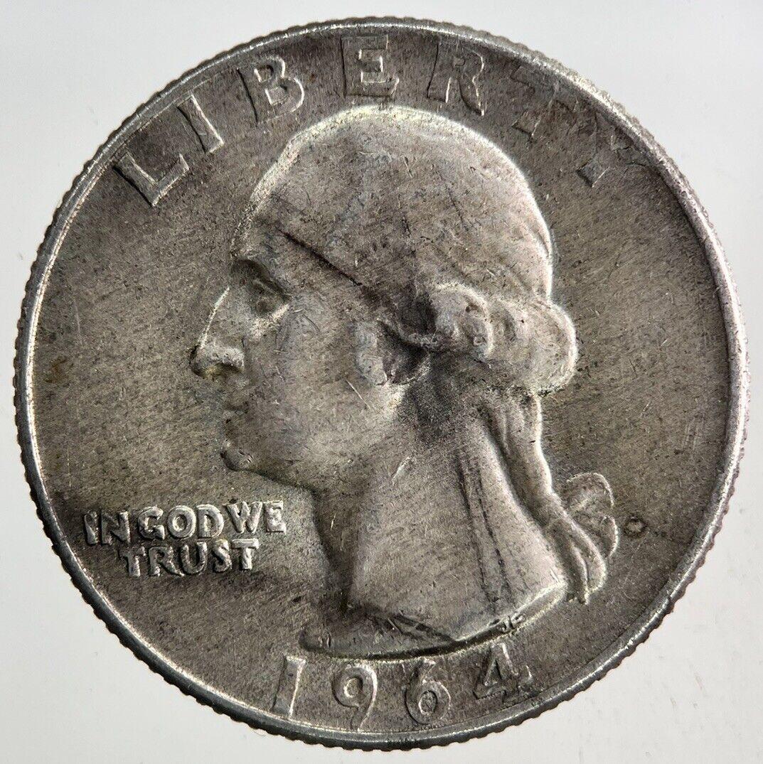 1964-D US USA Quarter Dollar Silver Coin | Fine Collectable Grade