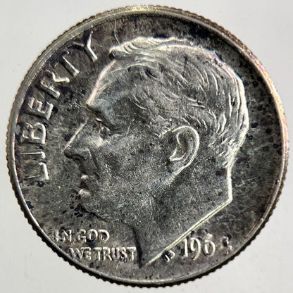 1964 US USA Roosevelt One Dime Silver Coin | Very High Grade