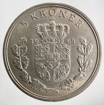 1965 Denmark 5 Kroner Coin | Fine Collectable Grade