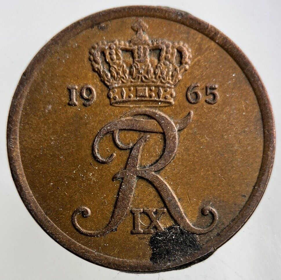1965 Denmark 5 Ore Coin | Fine Collectable Grade
