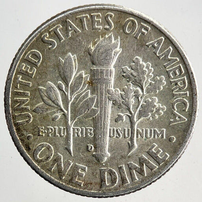 1964-D US USA Roosevelt One Dime Silver Coin | Very High Grade