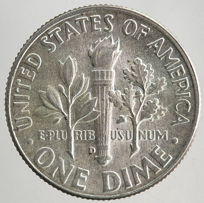 1964-D US USA Roosevelt One Dime Silver Coin | Very High Grade