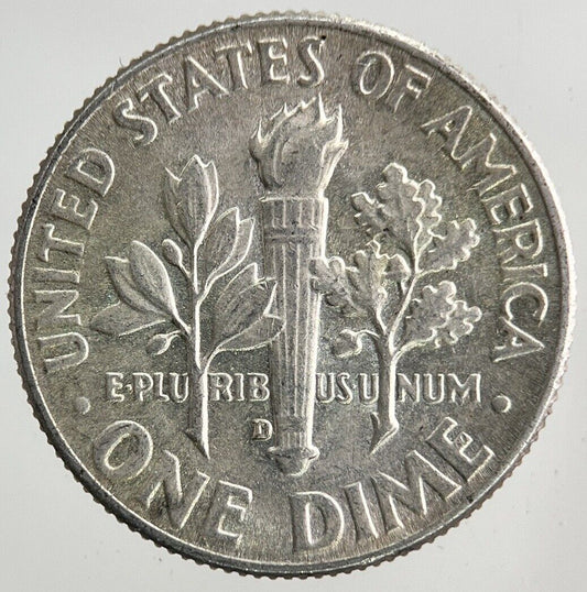 1964-D US USA Roosevelt One Dime Silver Coin | Very High Grade