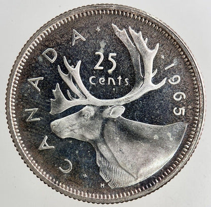 1965 Canada 25 Cents Proof Silver Coin | Very High Grade