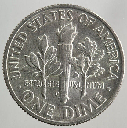 1964-D US USA Roosevelt One Dime Silver Coin | Very High Grade