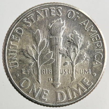 1964-D US USA Roosevelt One Dime Silver Coin | Very High Grade