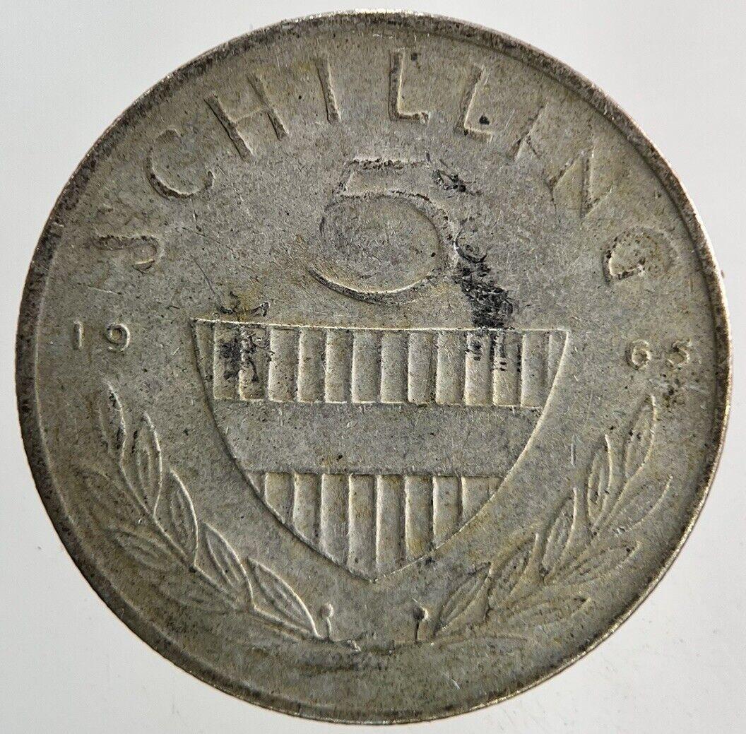 1965 Austria 5 Schilling Silver Coin | Fine Collectable Grade