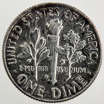 1964-D US USA Roosevelt One Dime Silver Coin | Very High Grade