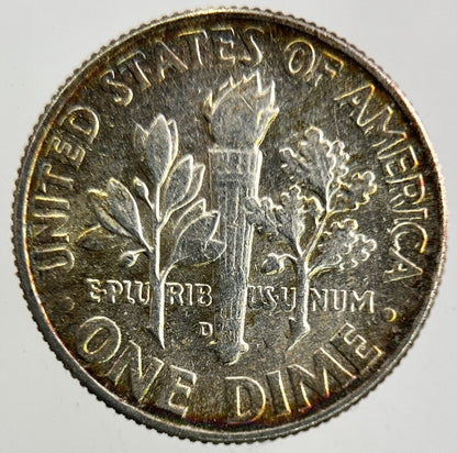 1964-D US USA Roosevelt One Dime Silver Coin | Very High Grade