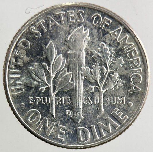 1964-D US USA Roosevelt One Dime Silver Coin | Very High Grade