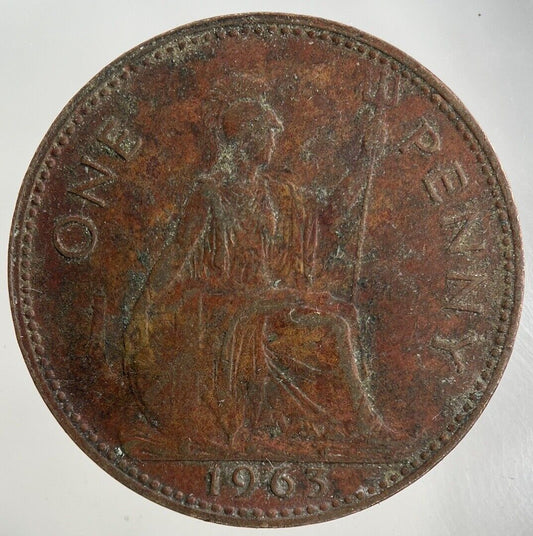 1965 Elizabeth II 2nd One Penny Coin | Collectable Grade