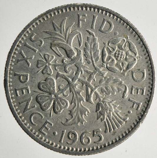1965 Elizabeth II 2nd Sixpence Coin | Fine Collectable Grade