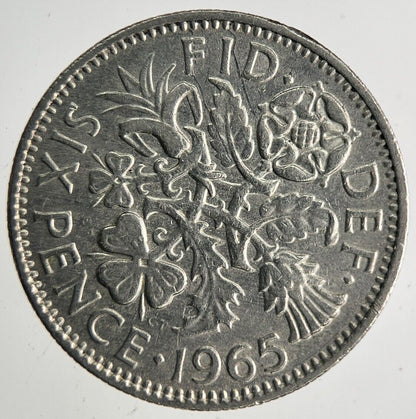 1965 Elizabeth II 2nd Sixpence Coin | Fine Collectable Grade
