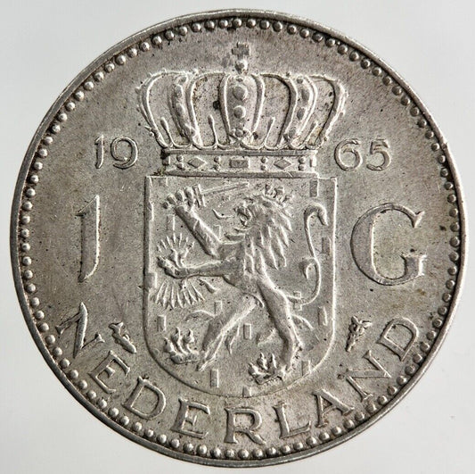 1965 Netherlands 1 Gulden Silver Coin | Fine Collectable Grade
