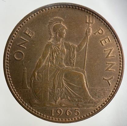 1965 Elizabeth II 2nd One Penny Coin | Fine Collectable Grade