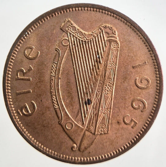 1965 Irish One Penny Coin | Very High Grade | a4713