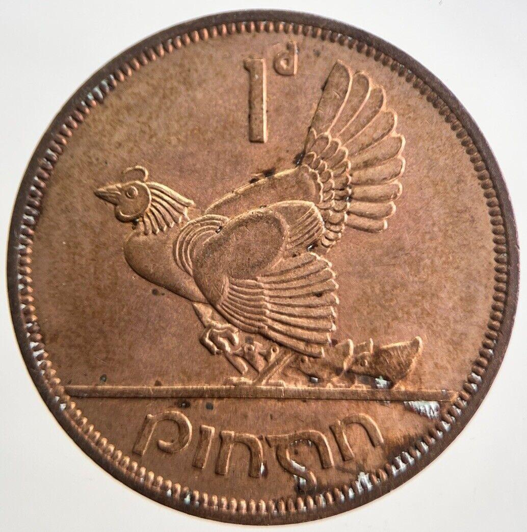 1965 Irish One Penny Coin | Very High Grade | a4713