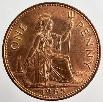 1965 Elizabeth II 2nd One Penny Coin | Very High Grade