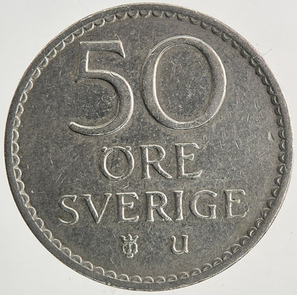 1965 Sweden 50 Ore Coin | Very High Grade