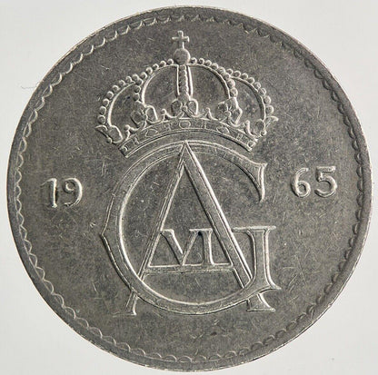 1965 Sweden 50 Ore Coin | Very High Grade
