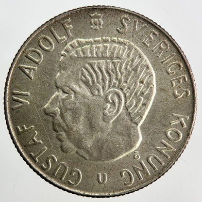 1965 Sweden 1 Krona Silver Coin | Fine Collectable Grade