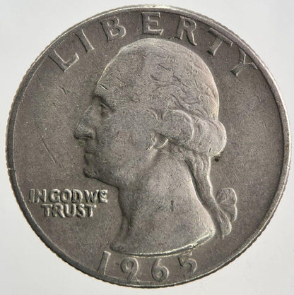 1965 US USA Quarter Dollar Coin | Fine Collectable Grade