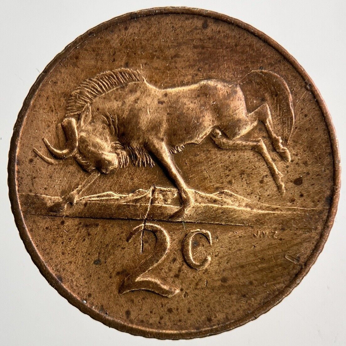 1965 South Africa 2 Cent Coin | Fine Collectable Grade