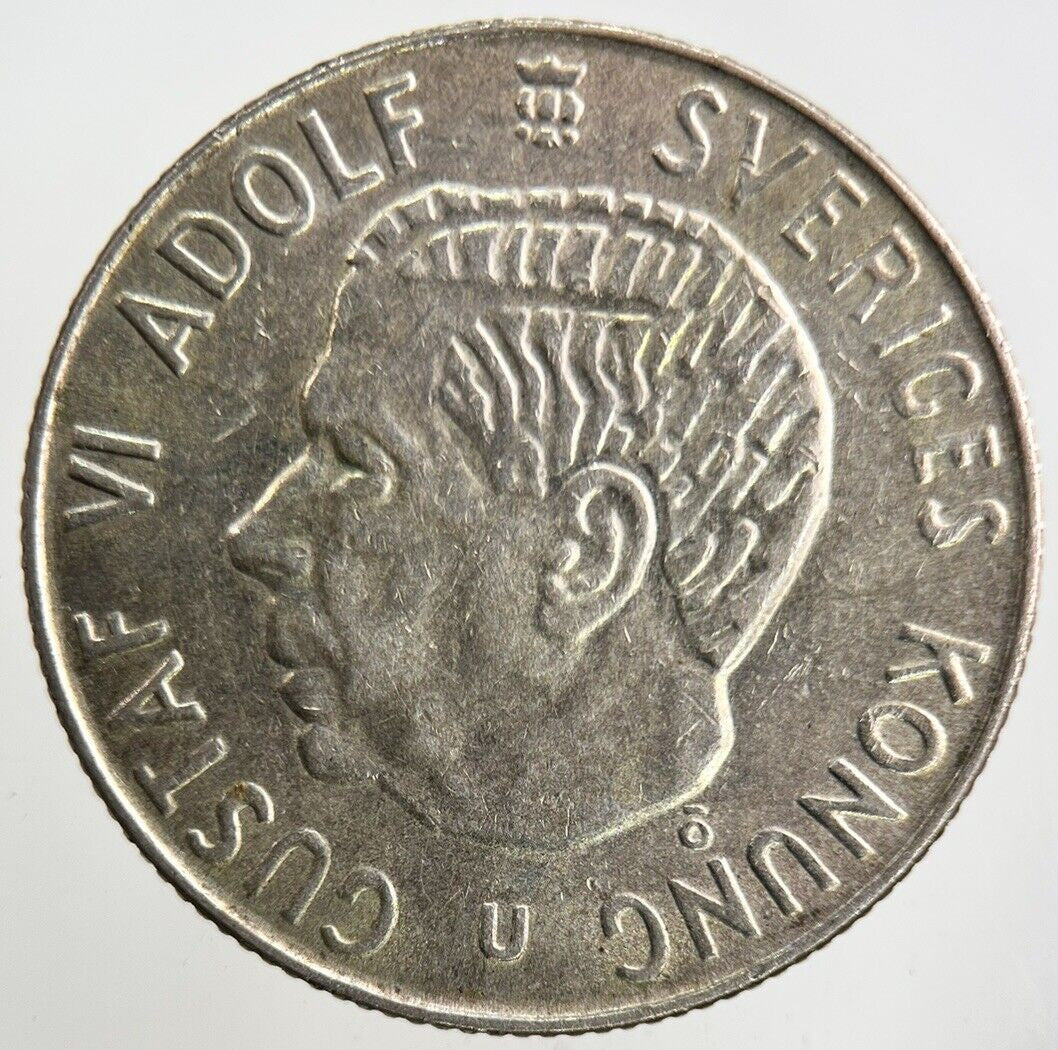 1965 Sweden 1 Krona Silver Coin | Fine Collectable Grade