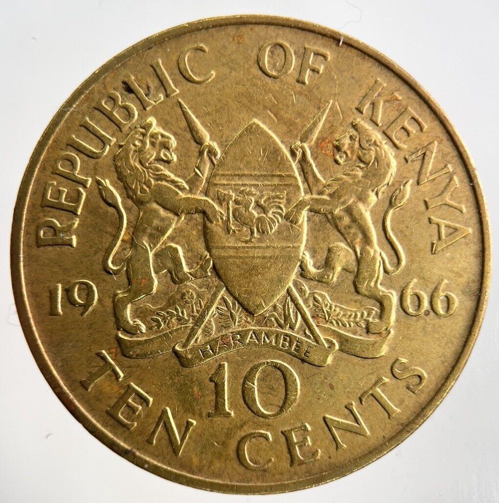 1966 Africa Kenya 10 Cents Coin | Fine Collectable Grade