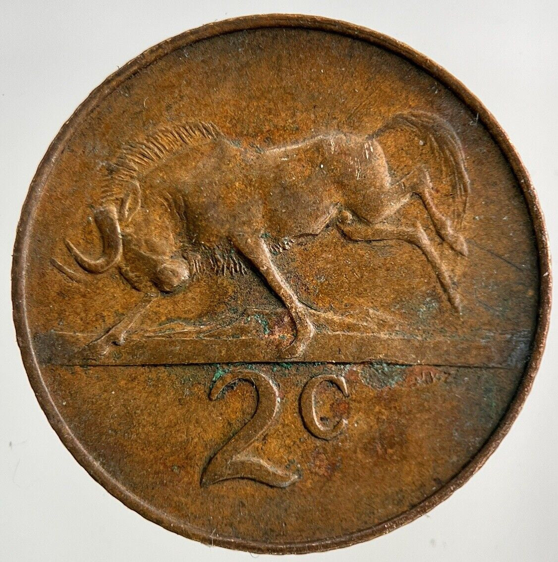 1965 South Africa 2 Cent Coin | Fine Collectable Grade