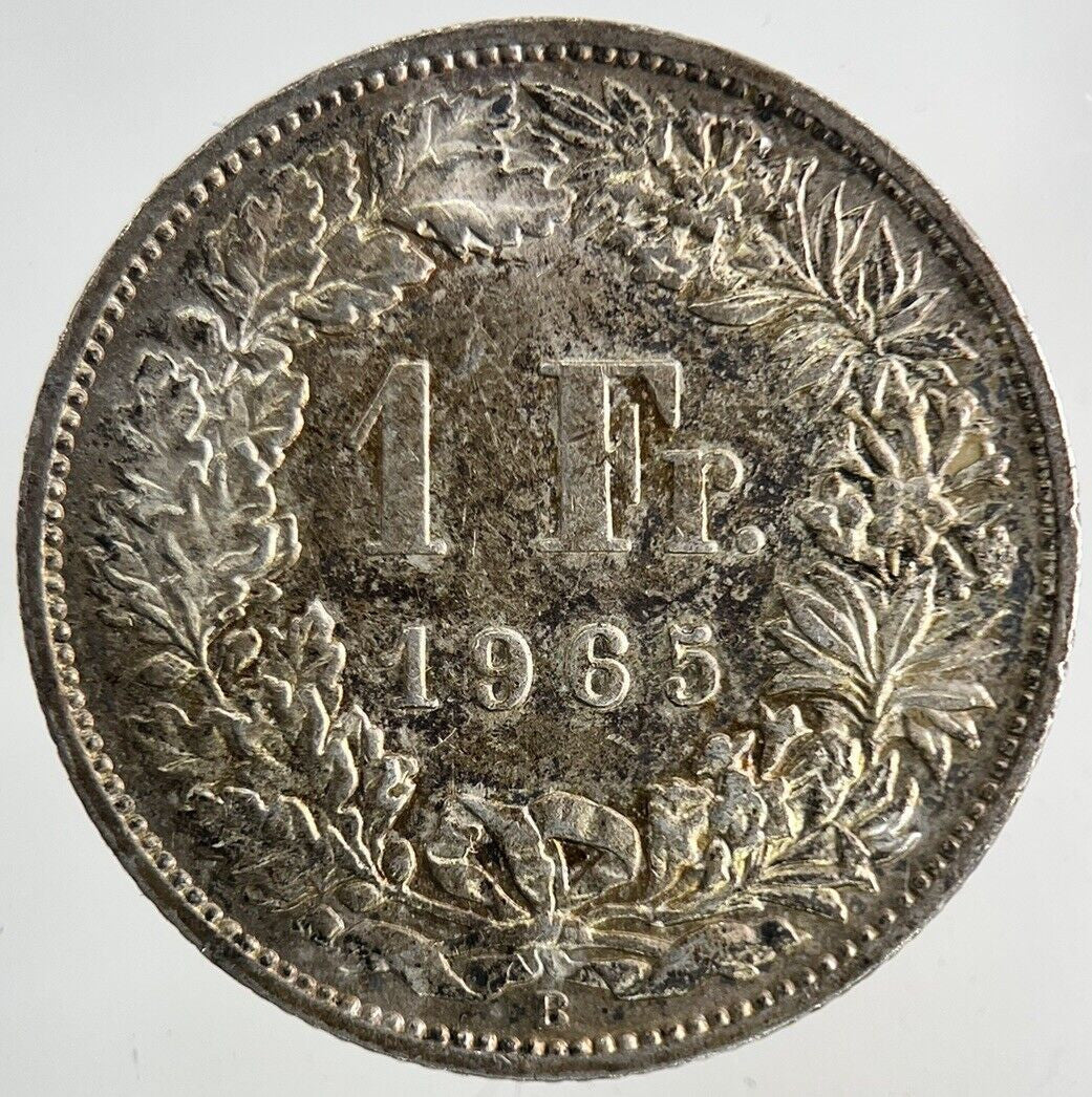 1965 Switzerland Swiss 1 Franc Silver Coin | Very High Grade