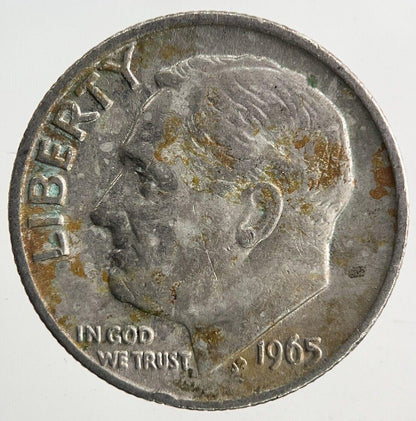 1965 US USA Roosevelt Dime Coin | Fine Collectable Grade