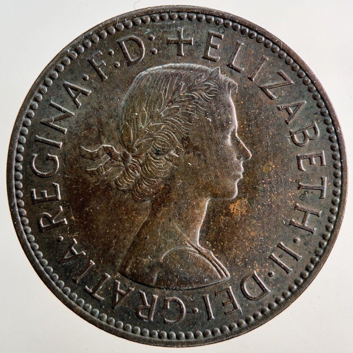 1966 Elizabeth II 2nd Half-Penny Coin | Very Fine Grade