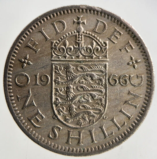 1966 Elizabeth II 2nd One Shilling Coin | Fine Collectable Grade