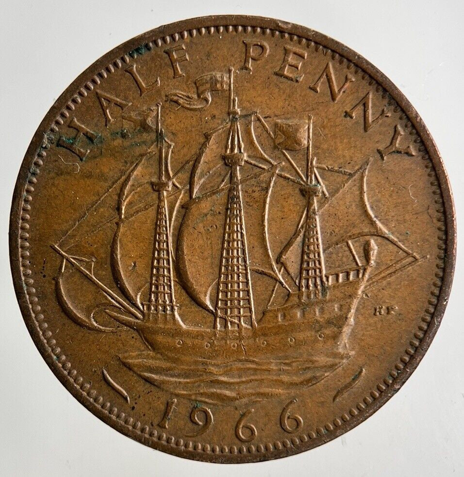 1966 Elizabeth II 2nd Half-Penny Coin | Fine Collectable Grade