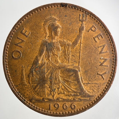 1966 Elizabeth II 2nd One Penny Coin | Fine Collectable Grade