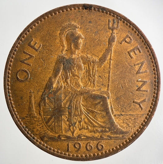 1966 Elizabeth II 2nd One Penny Coin | Fine Collectable Grade