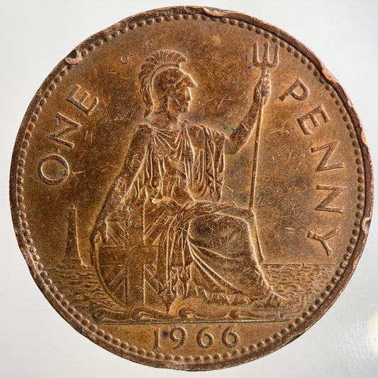 1966 Elizabeth II 2nd One Penny Coin | Fine Collectable Grade