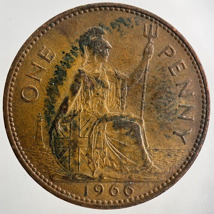 1966 Elizabeth II 2nd One Penny Coin | Fine Collectable Grade