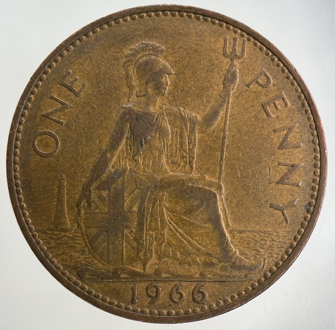 1966 Elizabeth II 2nd One Penny Coin | Fine Collectable Grade