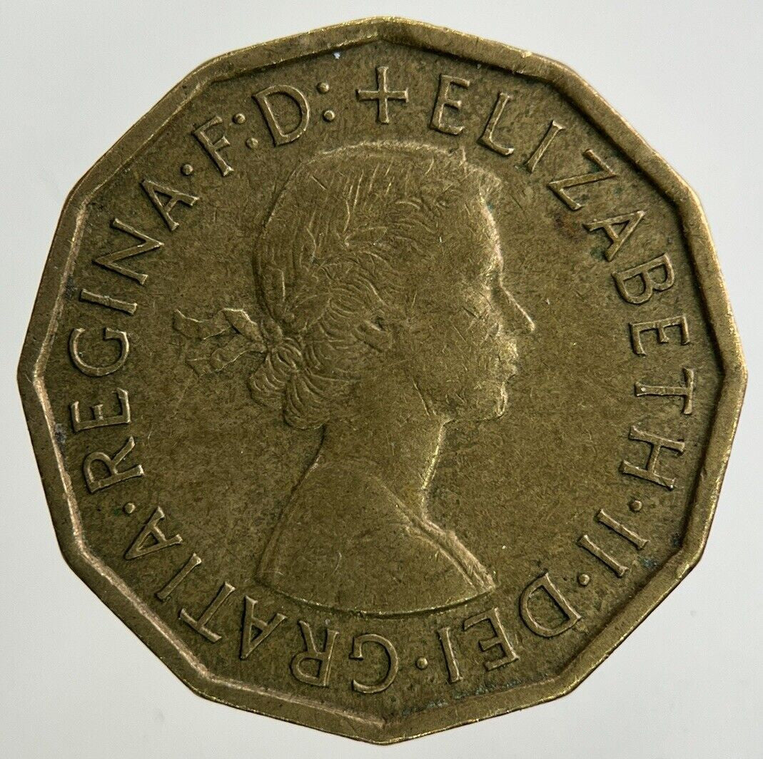 1966 Elizabeth II 2nd Brass Threepence Coin | Fine Collectable Grade