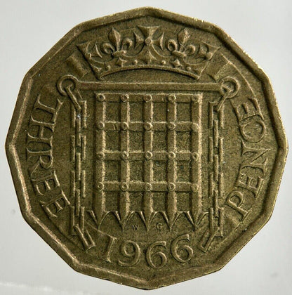 1966 Elizabeth II 2nd Brass Threepence Coin | Fine Collectable Grade