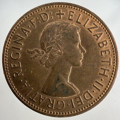 1966 Elizabeth II 2nd One Penny Coin | Very Fine Grade