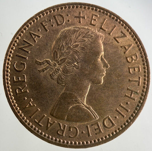 1966 Elizabeth II 2nd Half-Penny Coin | Very Fine Grade