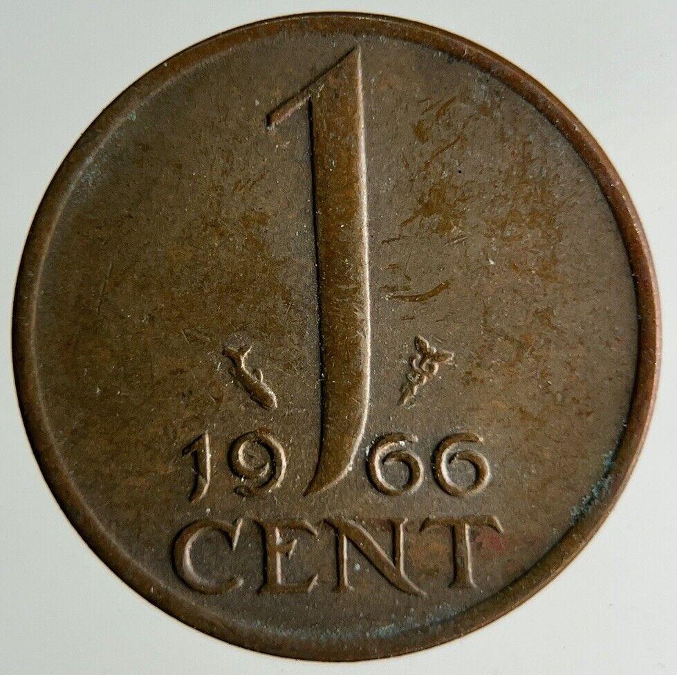 1966 Netherlands 1 Cent Coin | Fine Collectable Grade