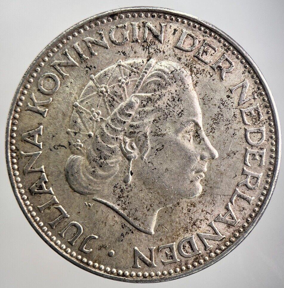 1966 Netherlands 2 1/2 Gulden Silver Coin | Very High Grade | a2637